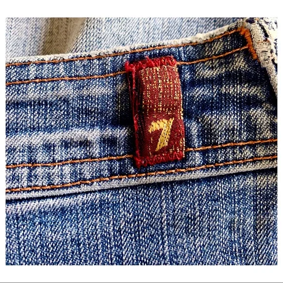 Skirt 7 For All Mankind Skirt mini denim skirt Size 32 - Picture 9 of 11